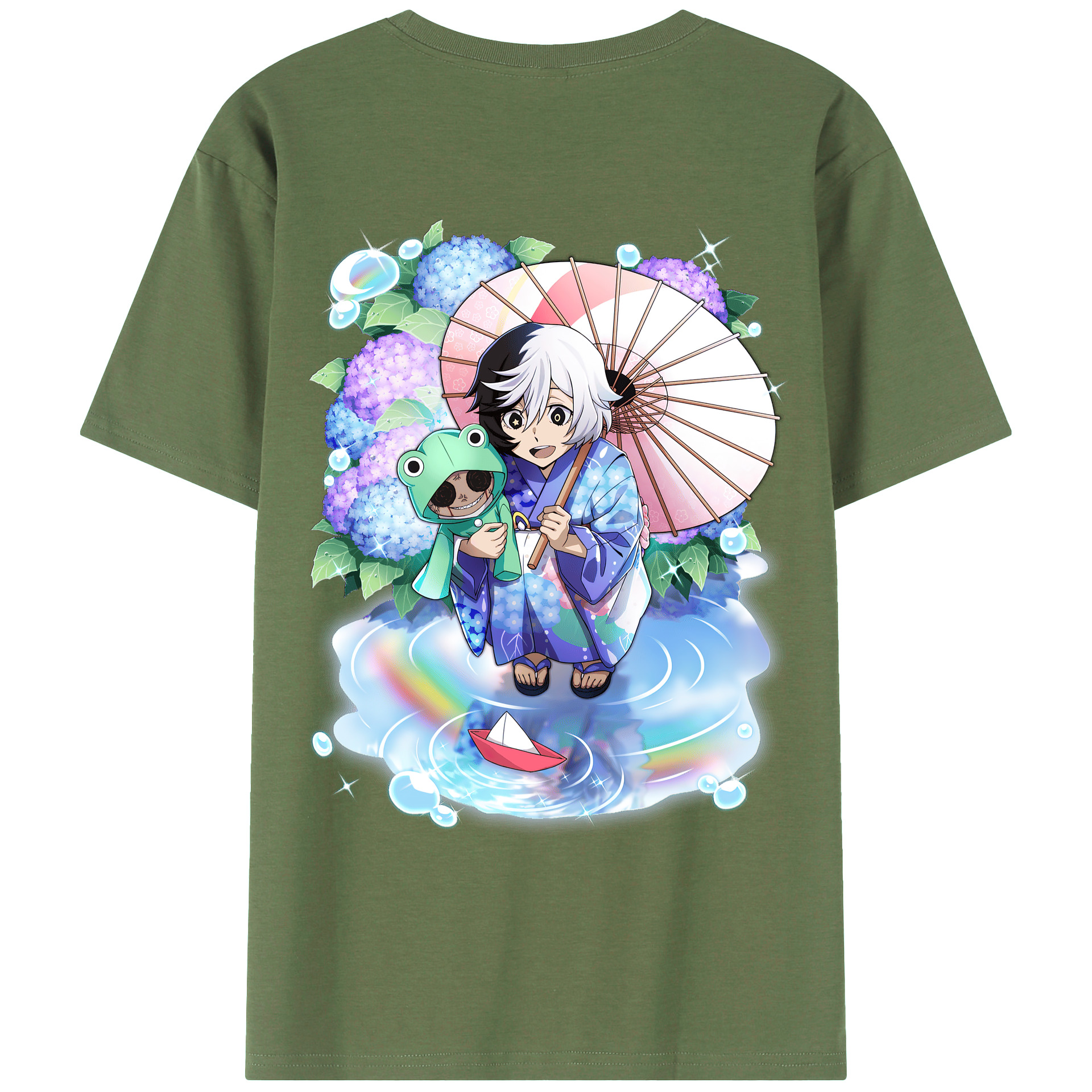 （画像用） 文豪ストレイドッグス Bungo Stray Dogs 綿100％ メンズ半袖Tシャツ（バックプリント） 通気性